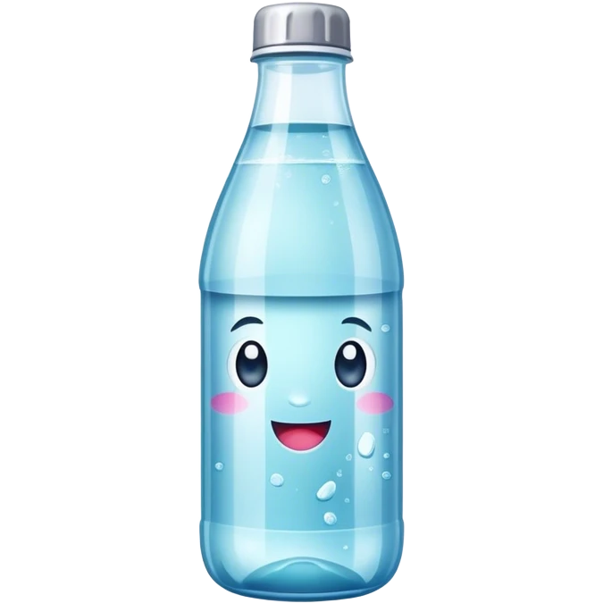 Sparkling water bottle emoji