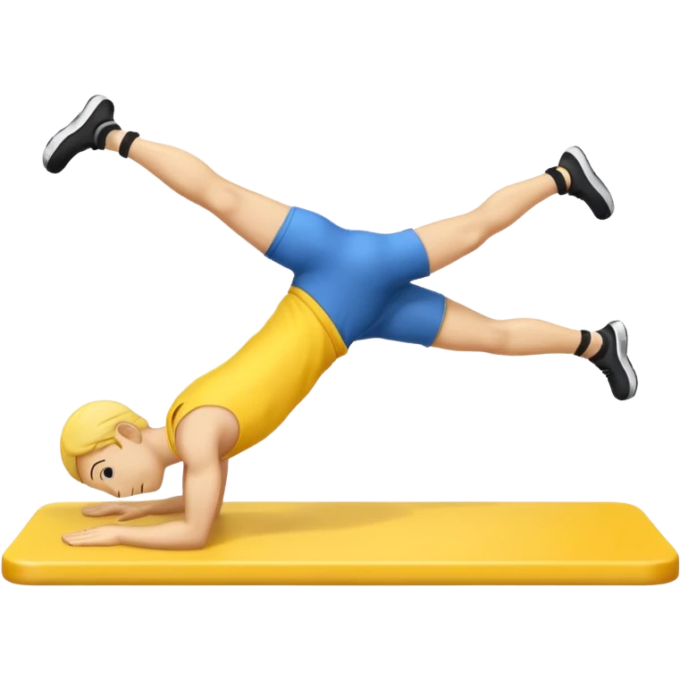 Create an emoji doing calisthenics planche emoji