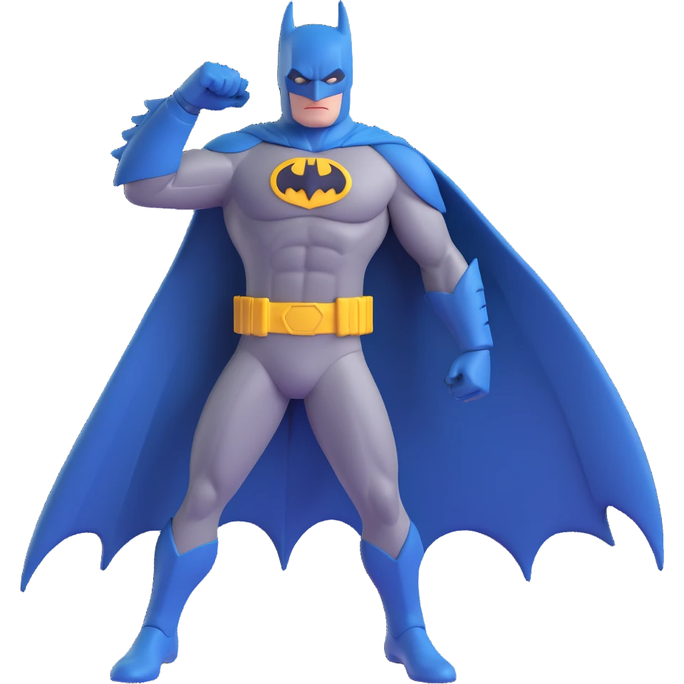 batman in heroic pose emoji