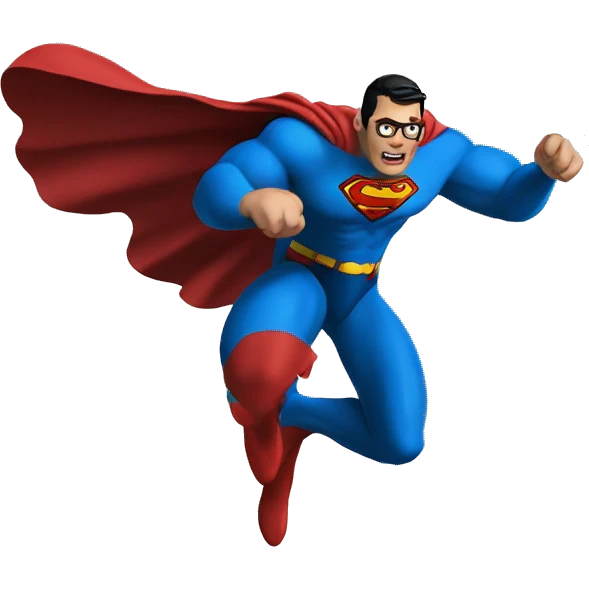 Superman flyin emoji