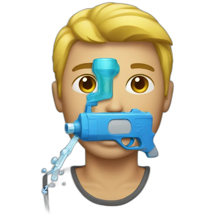 Man with water gun emoji