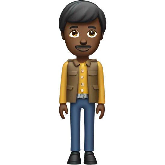 A stereotypical designer as Playmobil figure emoji
