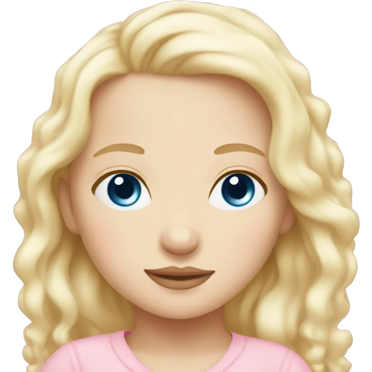 newborn white blonde sleep pink blue eyes  emoji
