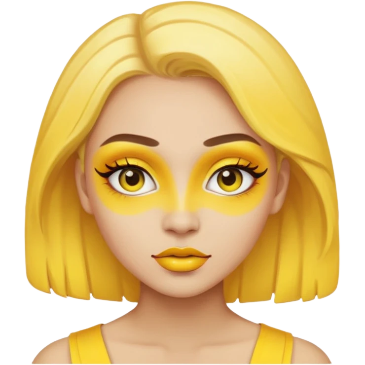 yellow makeup  emoji