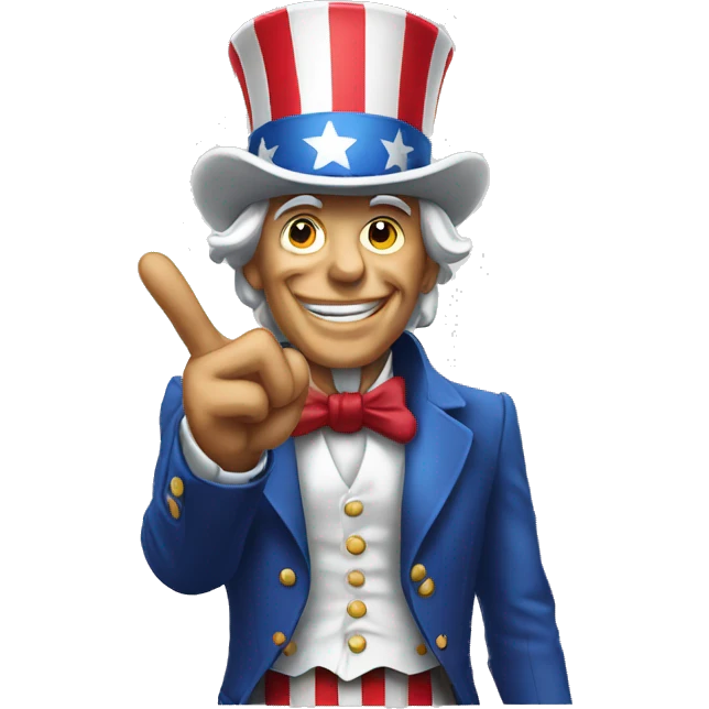 uncle sam pointing forward emoji