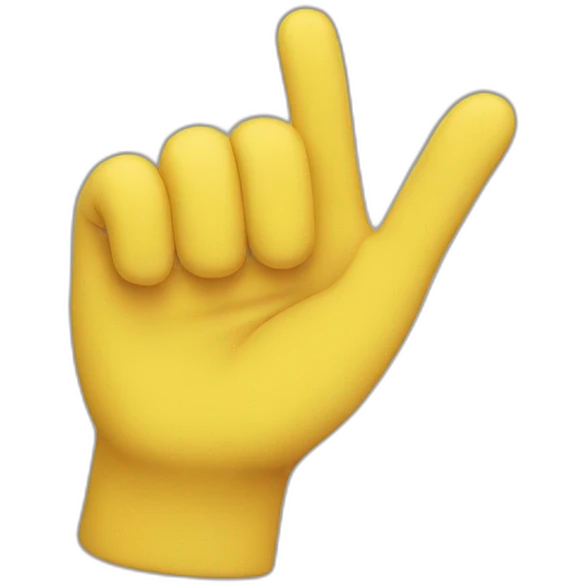 Yellow Waving hand emoji