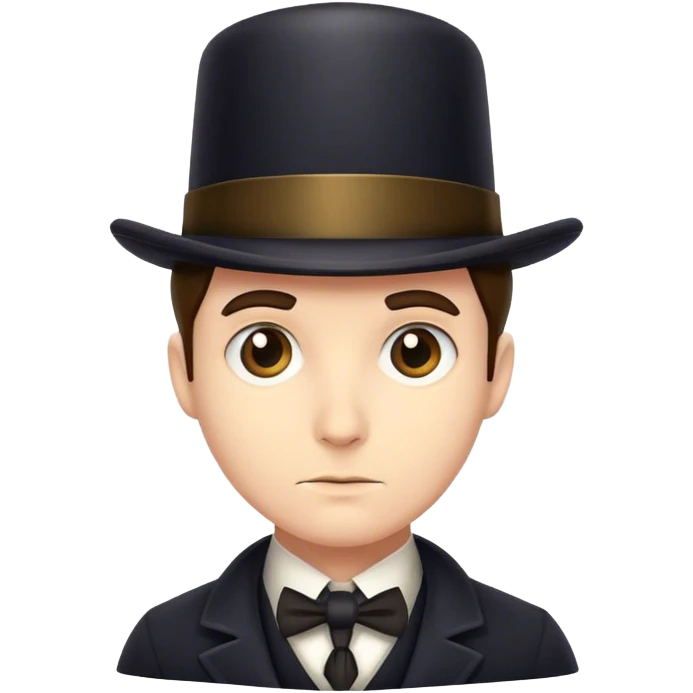 Detective with a tophat emoji
