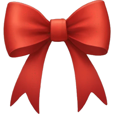 Red bow emoji