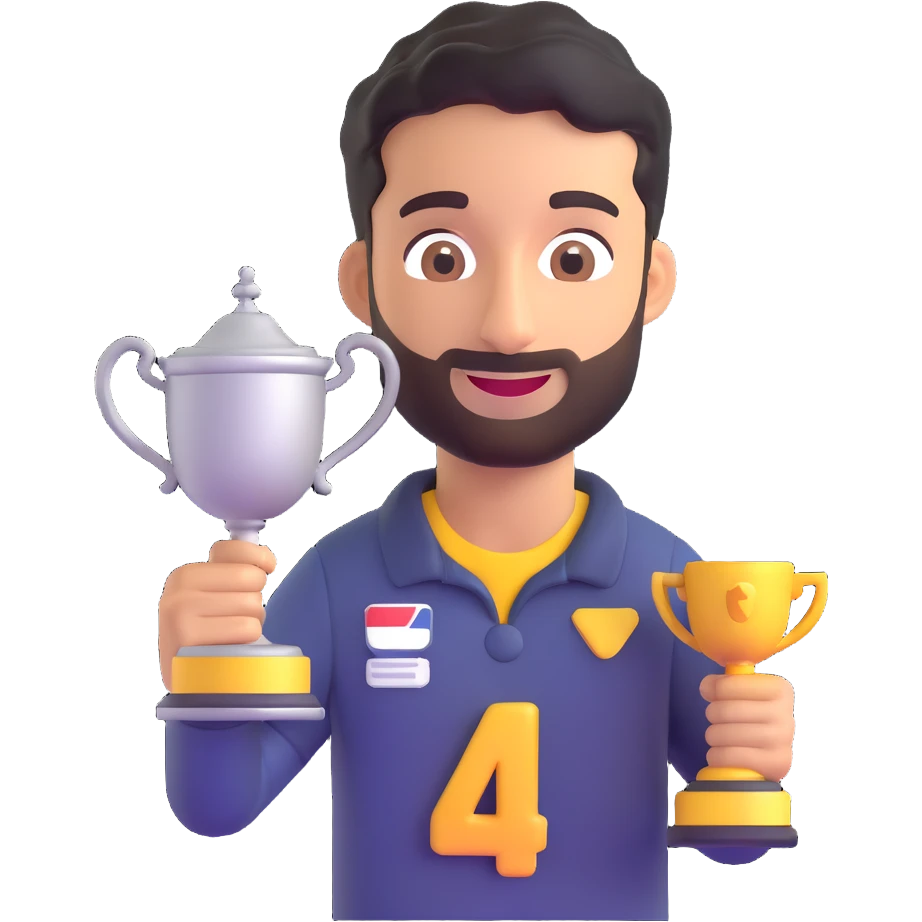 Daniel Ricciardo emoji holding a trophy emoji