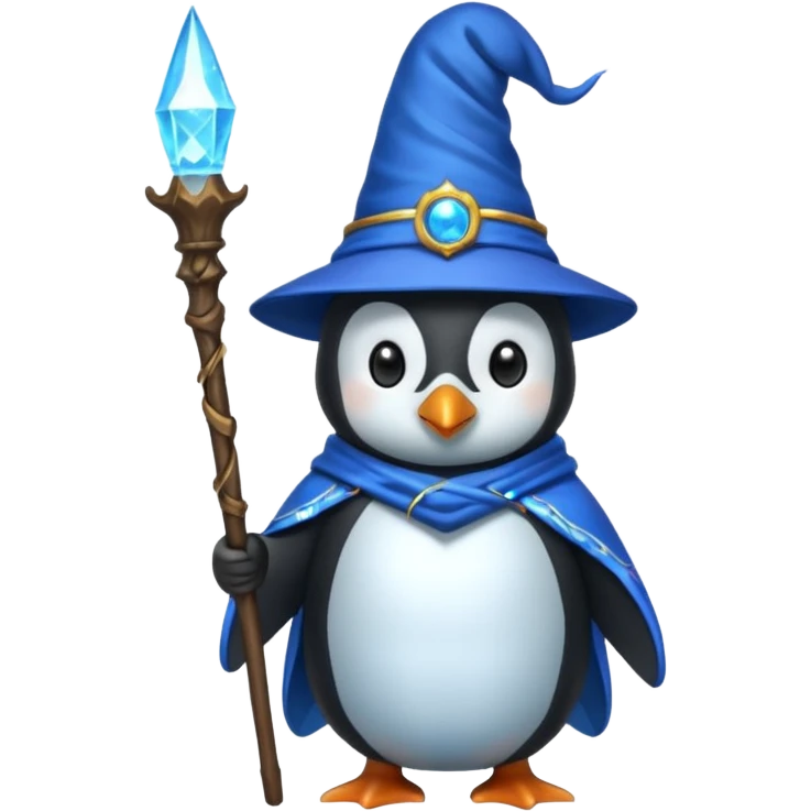 Penguin Wizard emoji
