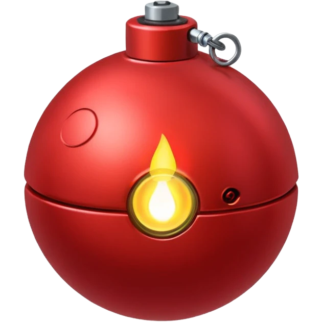 red bomb emoji