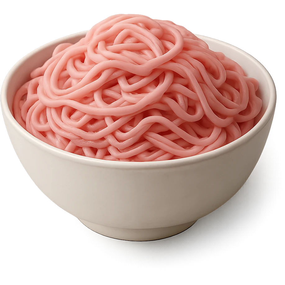 pink noodles emoji