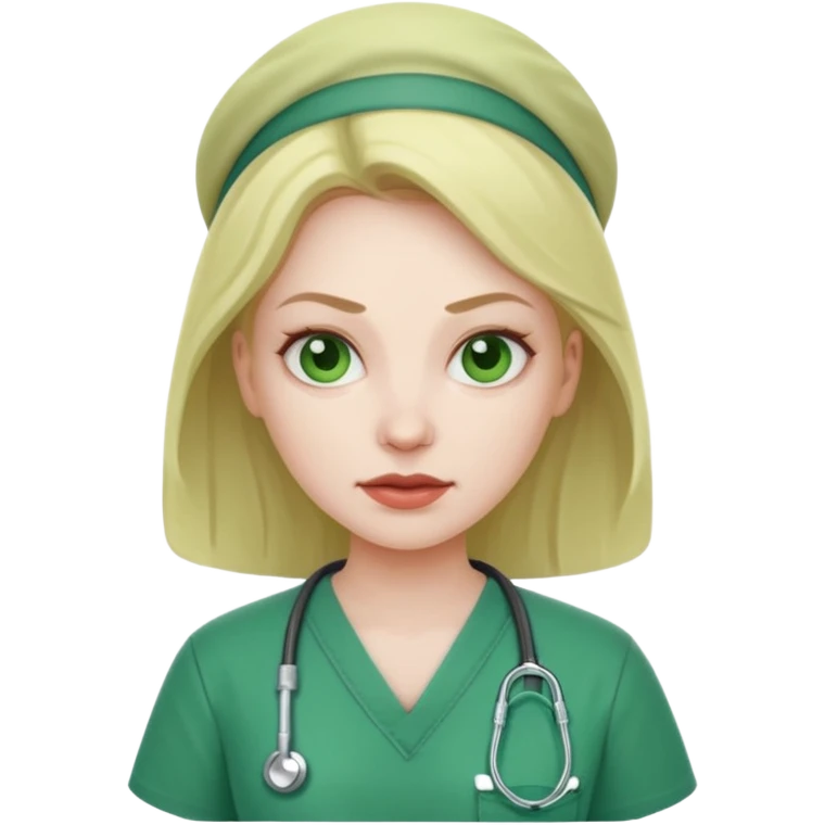 Evil woman in scrubs  emoji