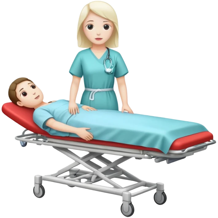 patient on stretcher emoji