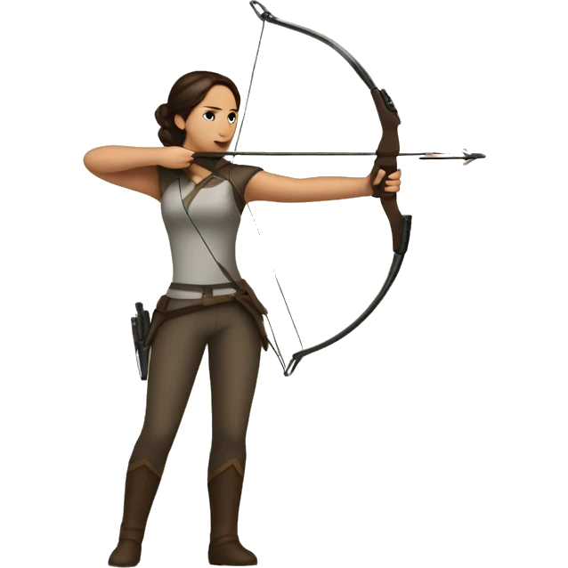 Katniss Everdeen shooting with a bow emoji