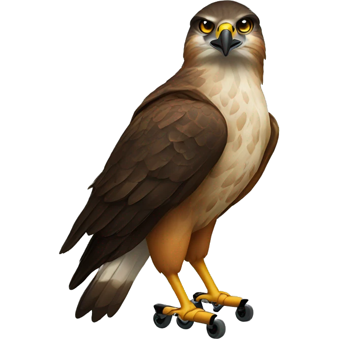 hawk and hockey emoji