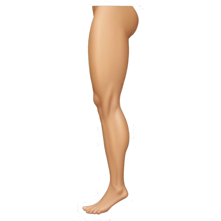 Woman leg calves muscles, fit Caucasian woman emoji