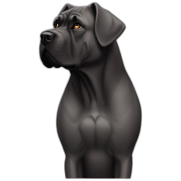 dog Cane Corso in profile emoji