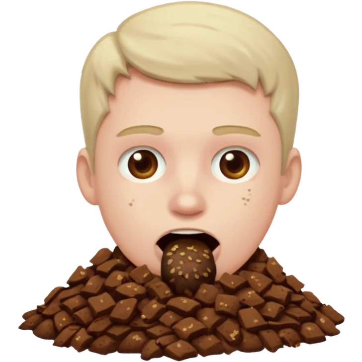 trump eating poop emoji