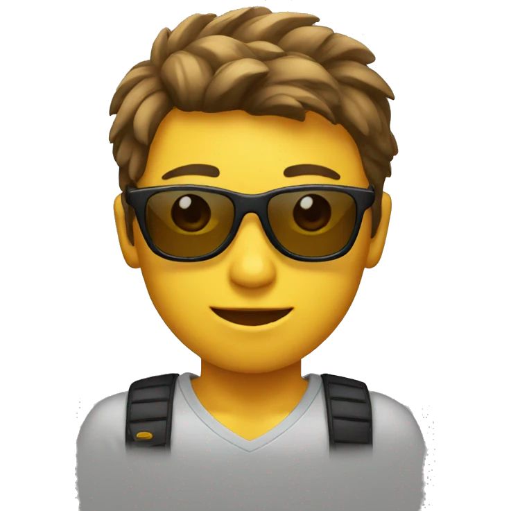 boy with sun glasses emoji