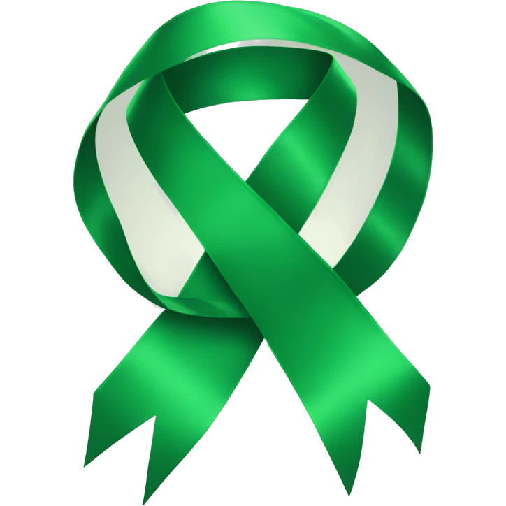 green ribbon  emoji