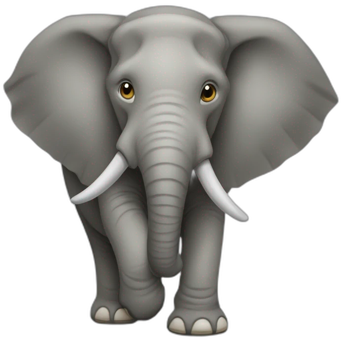Tourtue sur un éléphant emoji