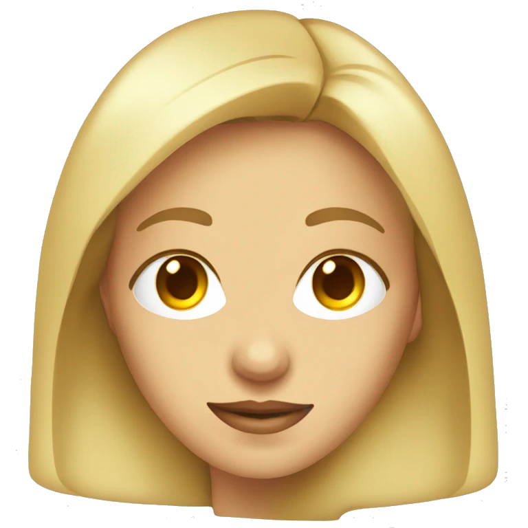 mujer rubia con anteojos transparentes  emoji