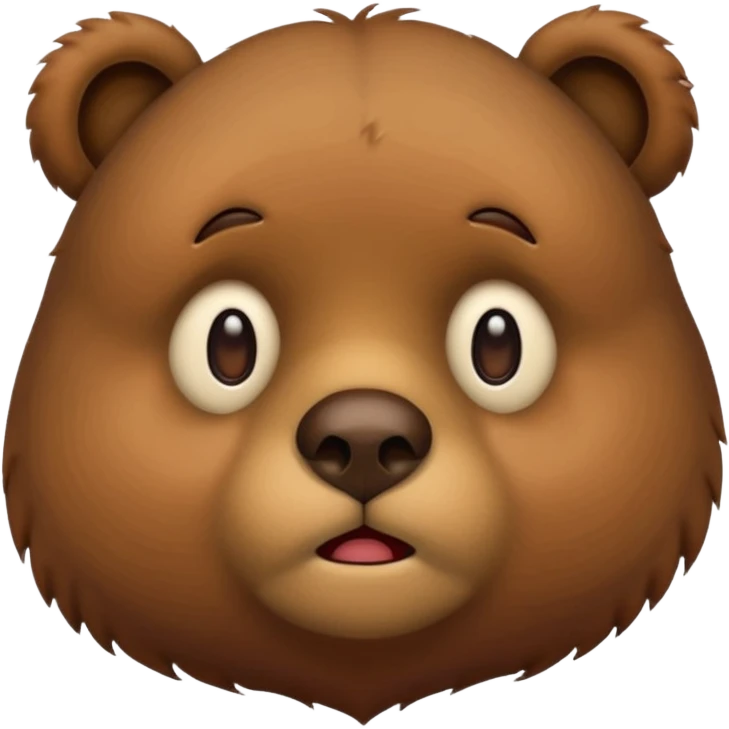 emoji of sad bear emoji