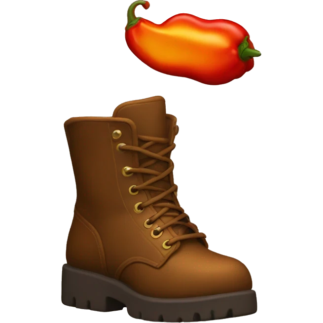 spicy with boots emoji