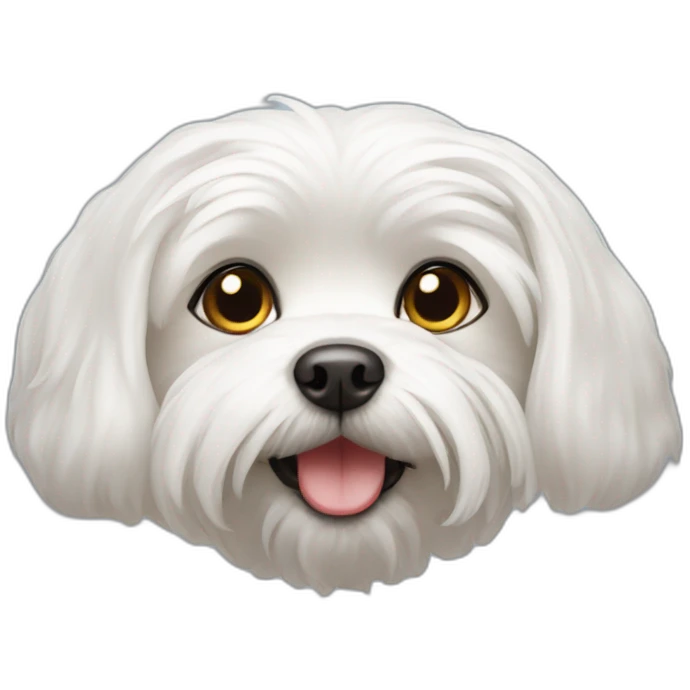 maltese dog occhiolino emoji