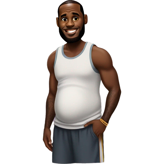 lebron james pregnant emoji