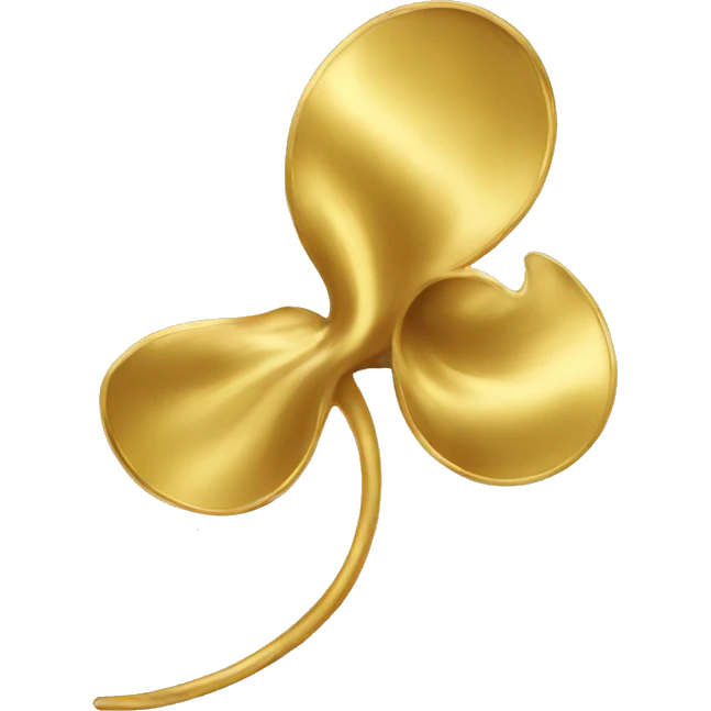 mouse tail gold and white emoji