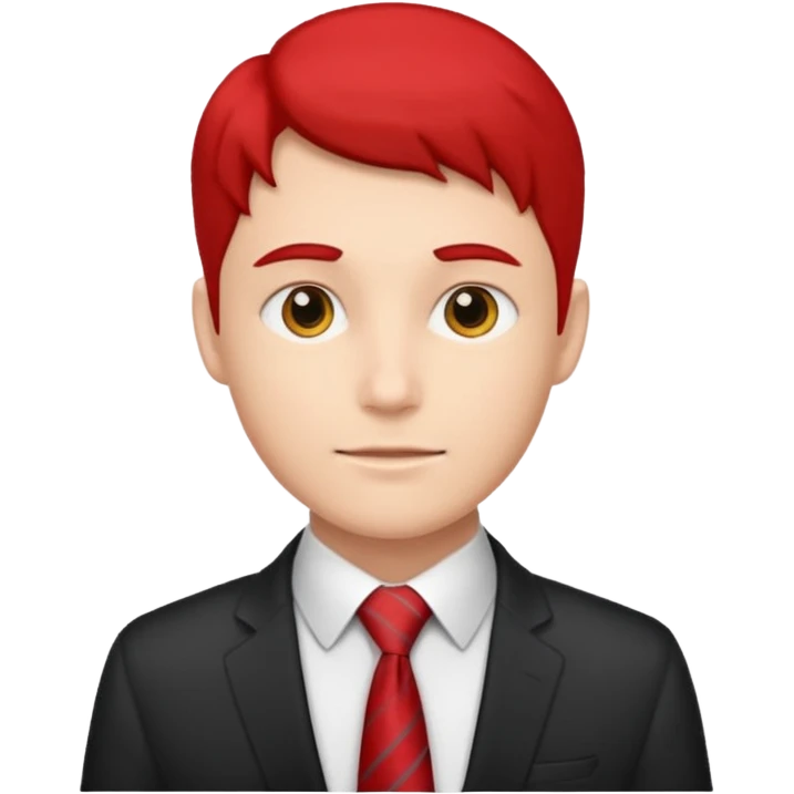 human with red tie emoji