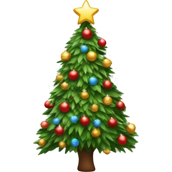 Christmas Tree decorated emoji