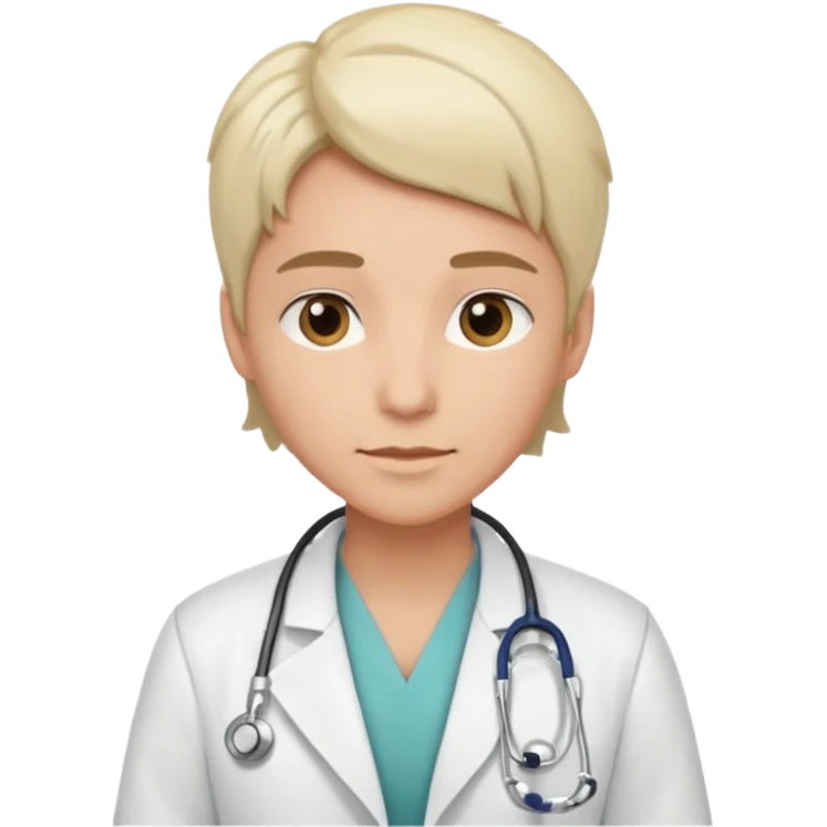 androgynous medium tone skin physician emoji