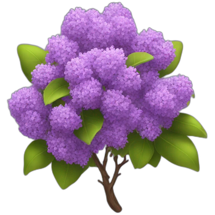 lilac bush 4k emoji
