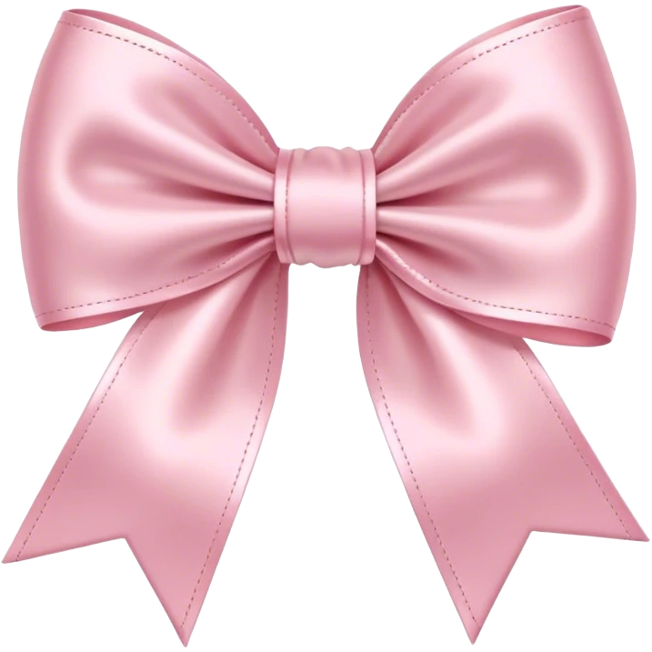 Baby pink bow emoji