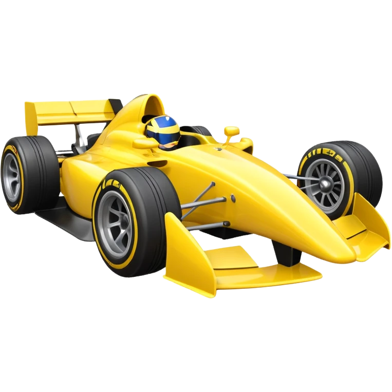 yellow Formula car emoji