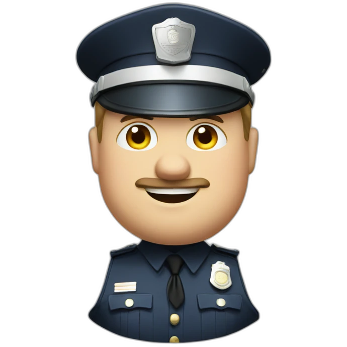 fat policeman emoji
