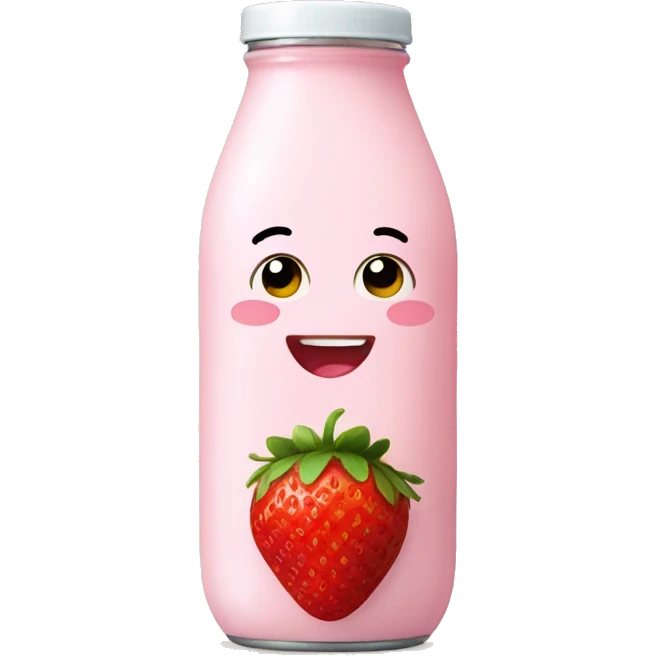 Strawberry milk emoji