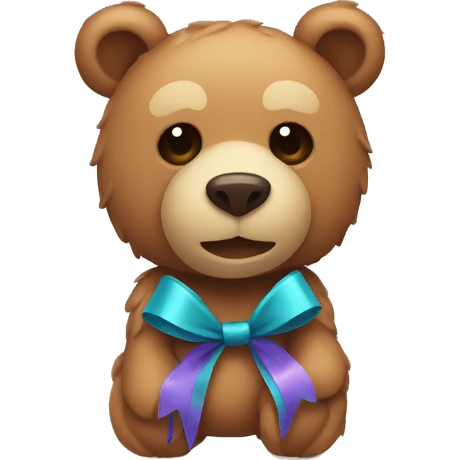 Bear with ribbon  emoji