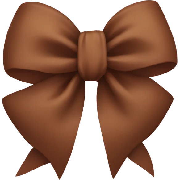 Brown bow emoji