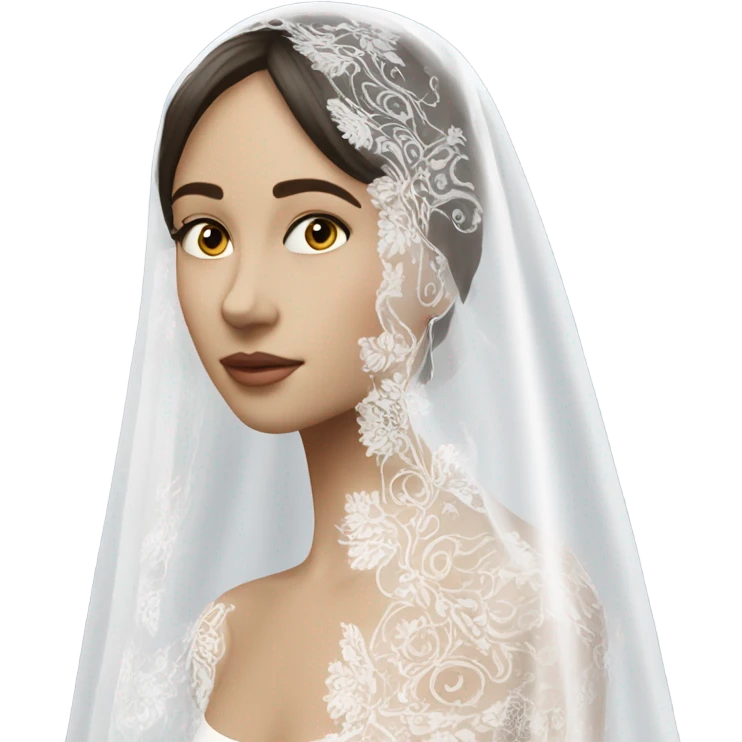 White vail emoji