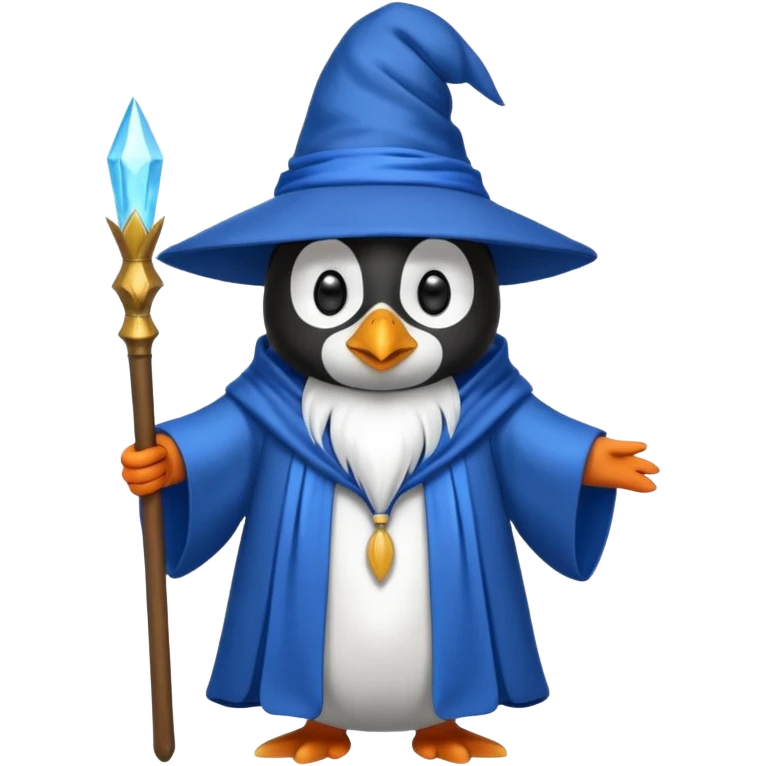 Penguin Wizard emoji