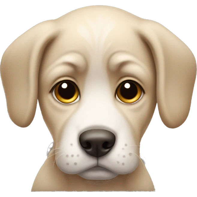 Sad puppy  emoji