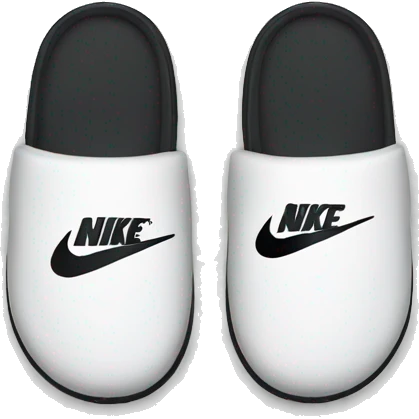 Nike slippers  emoji