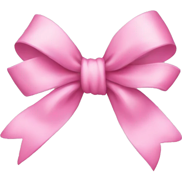 Bow pink emoji