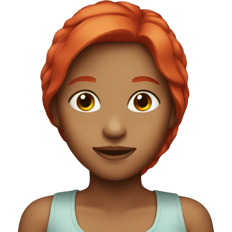 Girl emoji with red hair emoji