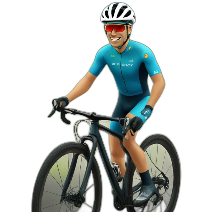 Ciclista MTB aficionado emoji