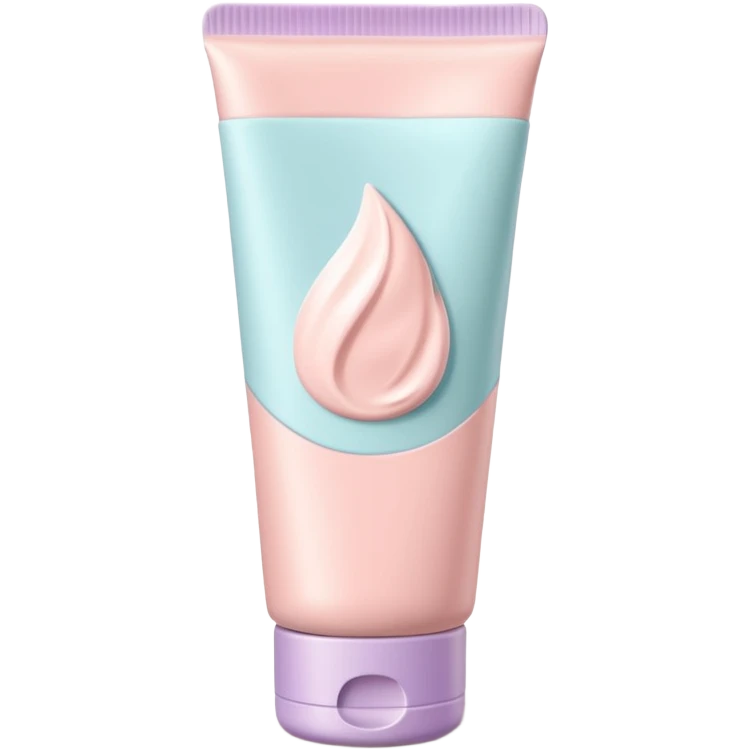hand cream tube object icon, clean minimal packaging, no text or logo on the tube, smooth plastic material, soft pastel colors, closed cap, cosmetic product style, 3D cartoon, mobile game icon style, centered, clean background, soft shadow, no watermark

 emoji